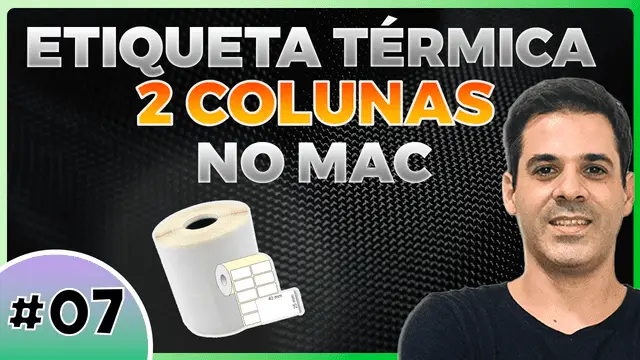 Como imprimir etiqueta 2 colunas no Mac